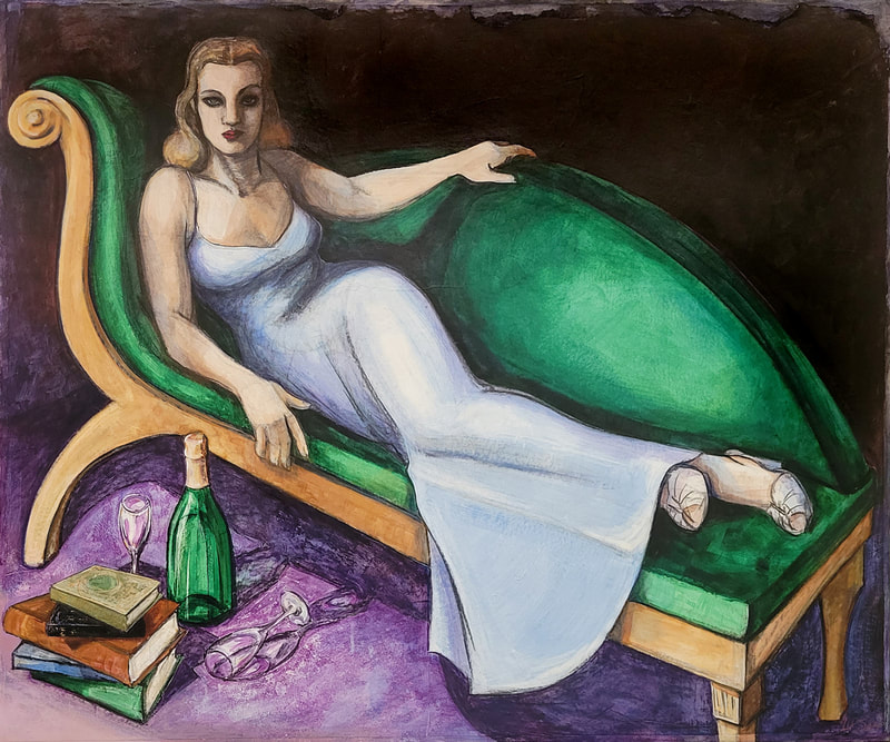 My artpiece :Boudoir", and a link to a blog entry about a history of boudoir paintings.